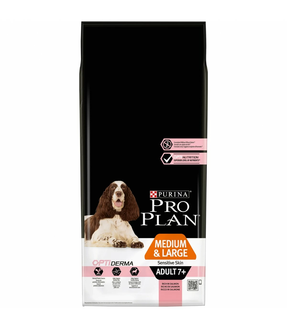 PURINA PRO PLAN Purina Proplan Adult 7+ Medium Large Sensitive Skin Optiderma 14 Kg