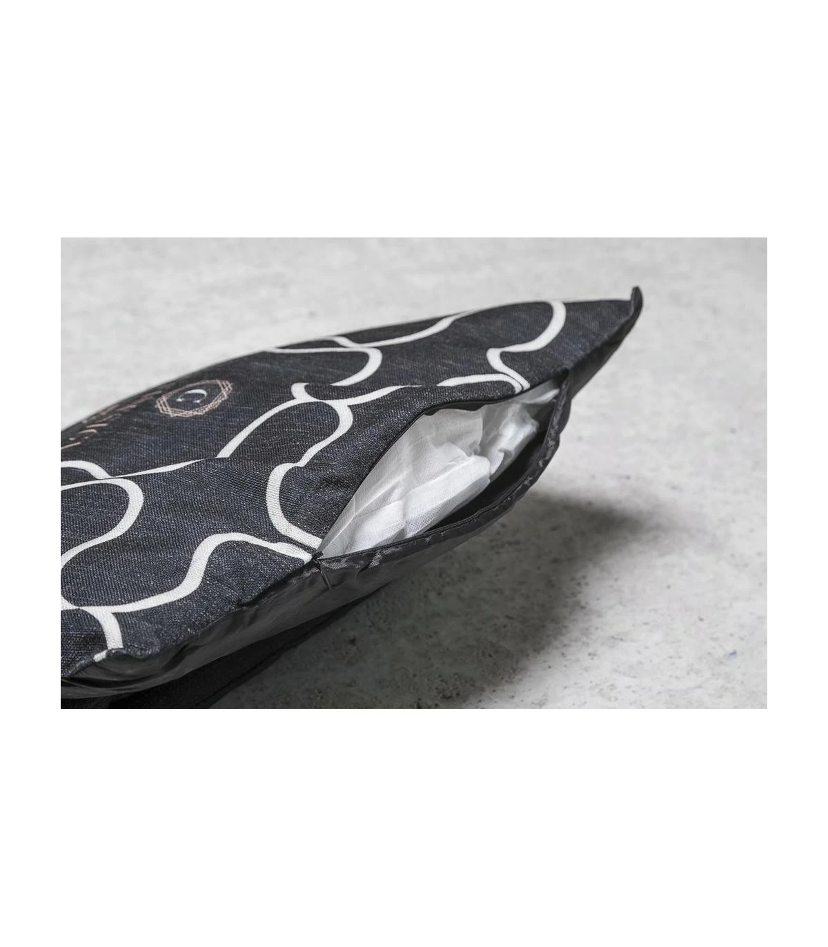 Cliffi Design Cuscino Grigio 54X39X9 Cm