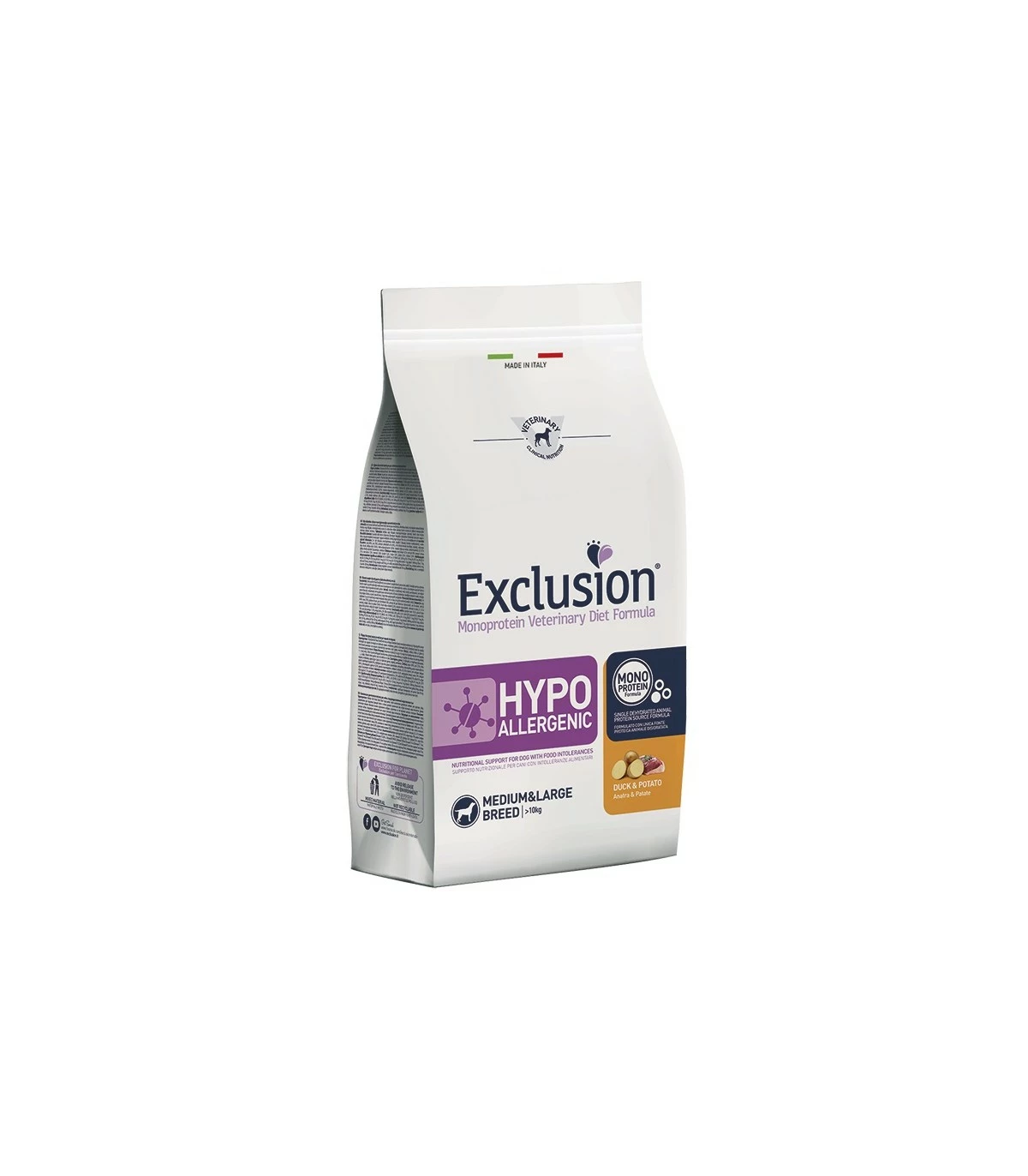 Exclusion Diet Formula Hypoallergenic Anatra E Patate Medium Large 12 Kg