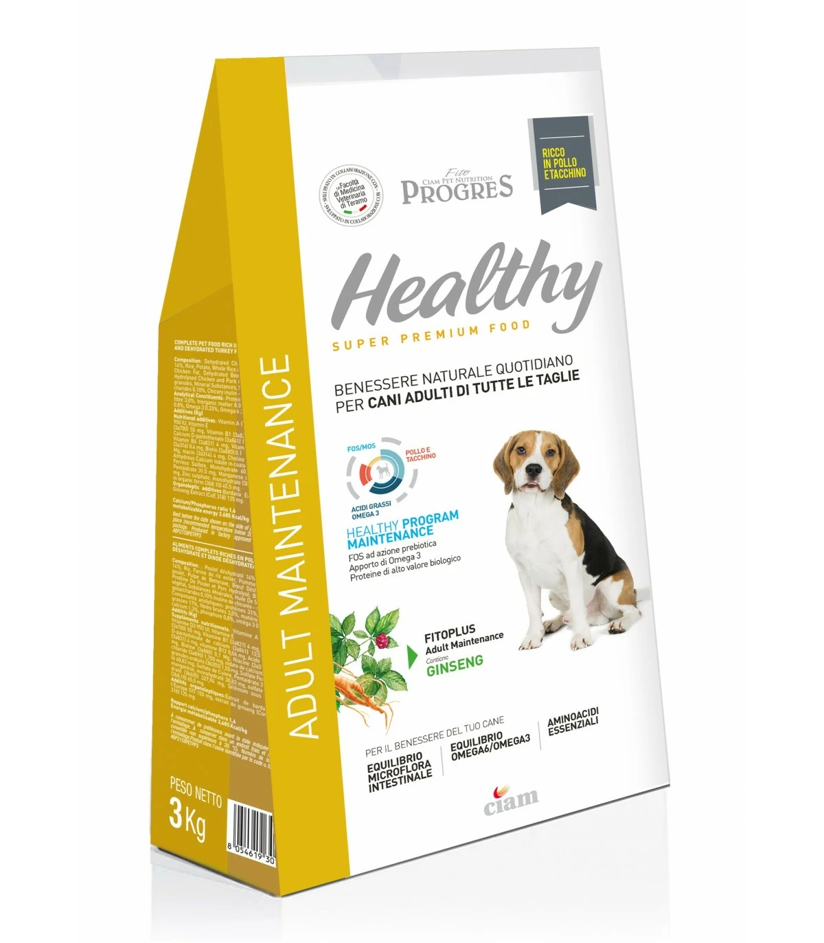 Fito Progres Cane Healty Adult Mantenimento Pollo E Tacchino 3 Kg