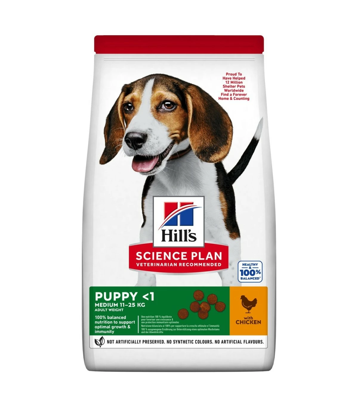 HILL'S Pet Nutrition HILL'S SCIENCE PLAN Puppy Medium Alimento Per Cuccioli Secco Per Cani Al Pollo 14 Kg