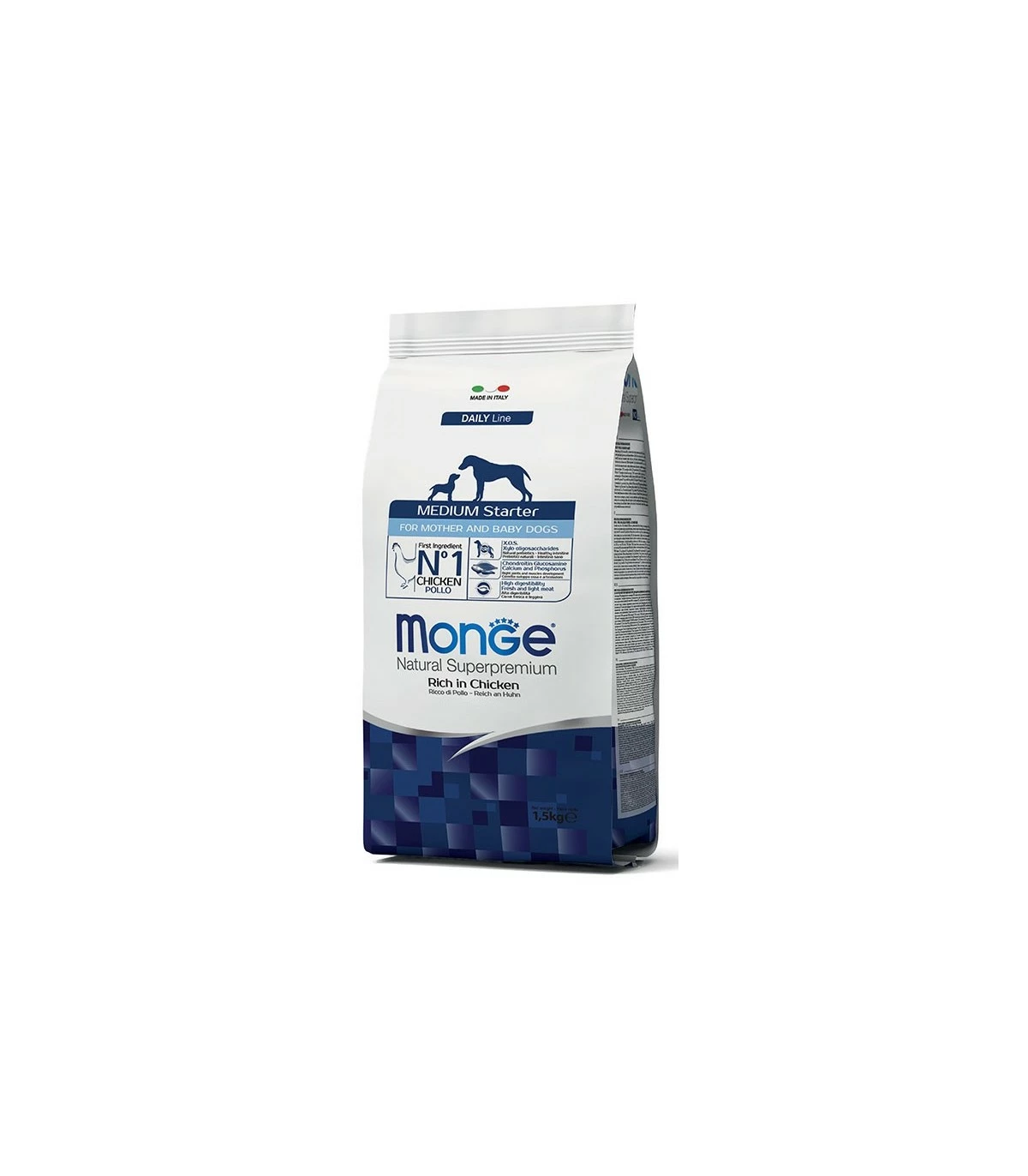 Monge Cane Medium Starter Pollo 1,5 Kg