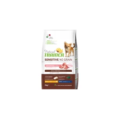 Natural Trainer Sensitive No Grain Cane Small & Toy Adult Maiale E Patate 2 Kg