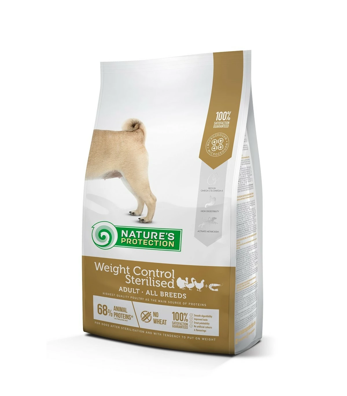Nature's Protection Cane Adult Weight Control Sterilised All Breed Pollo 4 Kg