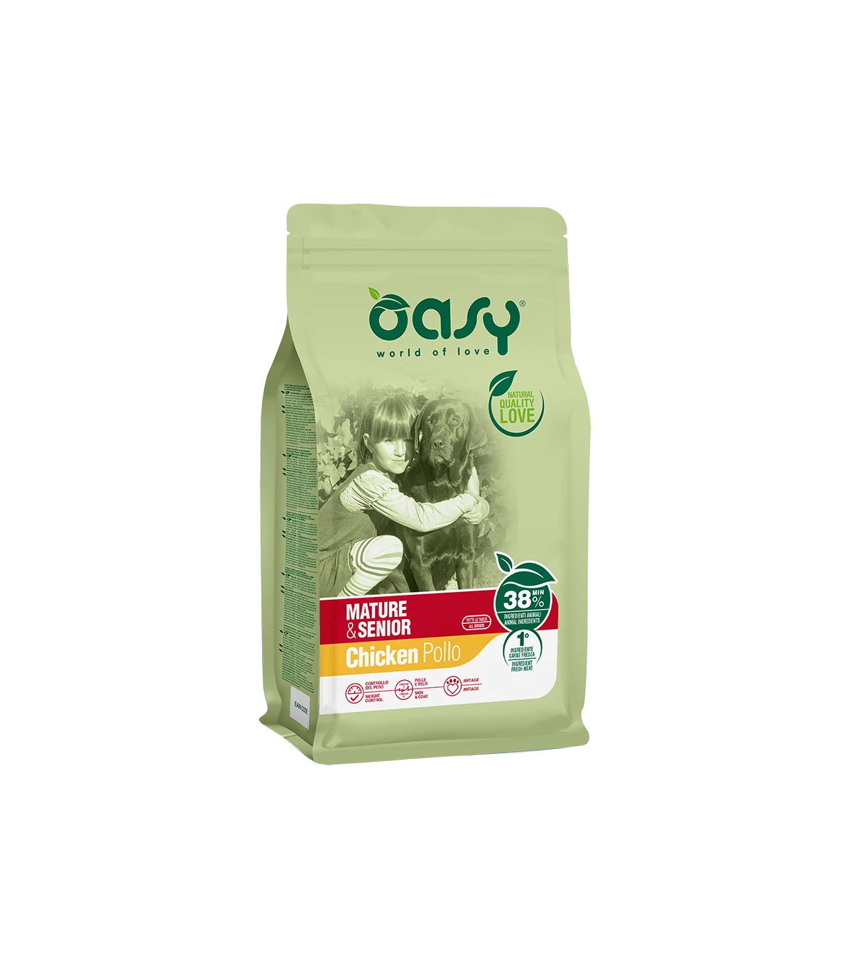Oasy Cane Mature & Senior Pollo 12 Kg