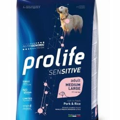 Prolife Cane Sensitive Adult Maiale & Riso Medium Large 10 Kg