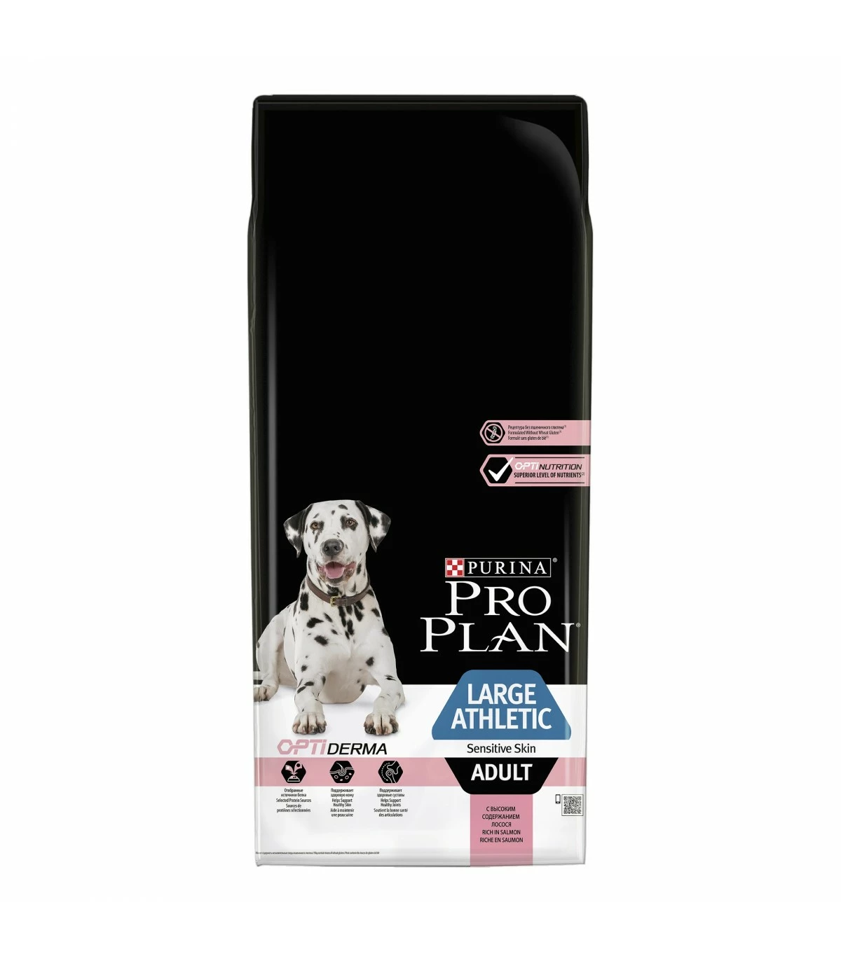 PURINA PRO PLAN Purina Proplan Adult Large Athletic Sensitive Skin Optiderma Salmone 14 Kg