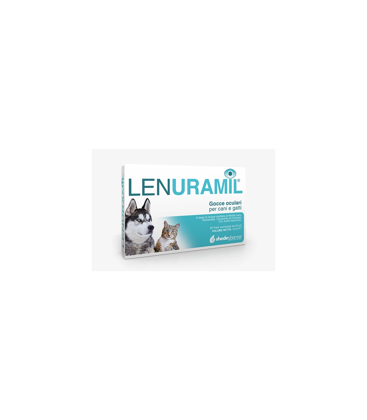 Shedir PET Shedirpet Lenuramil Gocce Oculari 20 Fiale Monodose 0,5 Ml