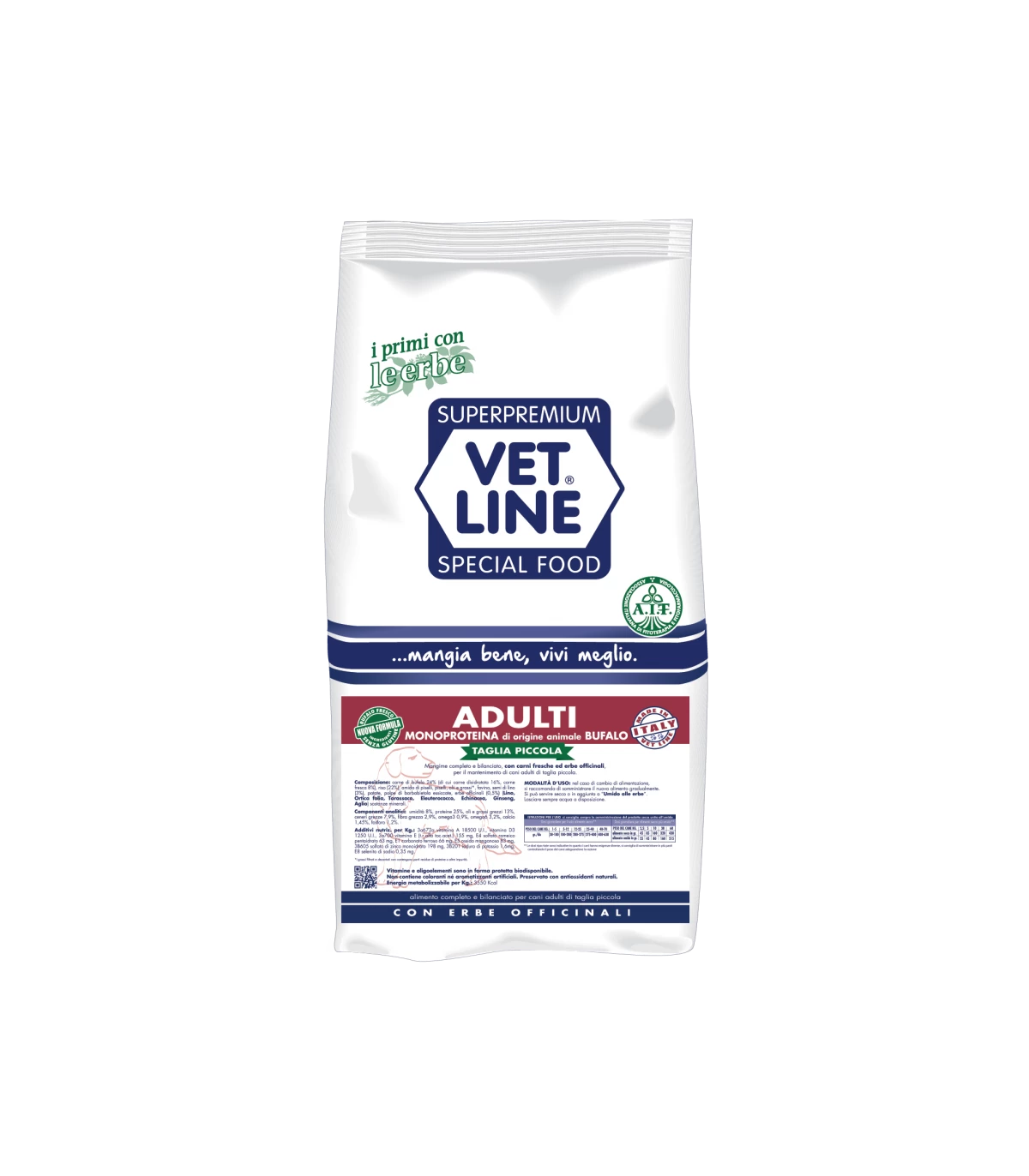 Vet Line Cane Adulto Taglia Piccola Bufalo 3 Kg