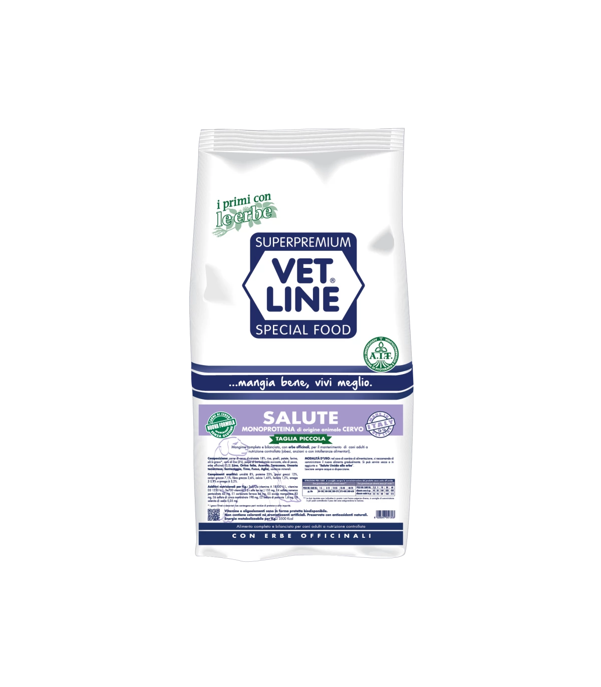 Vet Line Cane Taglia Piccola Salute Cervo 3 Kg